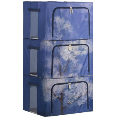 Bộ 3 Túi Đựng Chăn Màn Khung Sắt Gấp Gọn miDoctor (CÓ CHỌN MÀU)