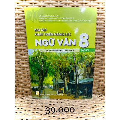 Sách - Combo bài tập phát triển năng lực ngữ văn 8 - tập 1 + 2 ( theo chương trình GDPT 2018 )