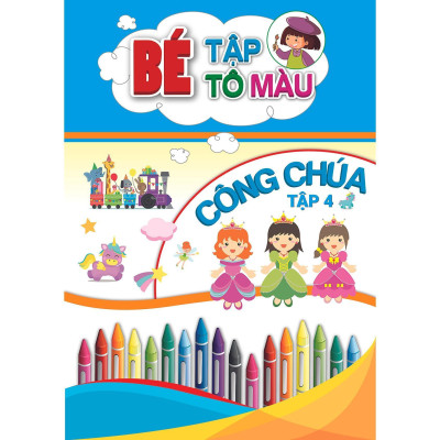 Sách - Bé Tập Tô Màu Công Chúa - Combo 2 Tập - Khang Việt Book