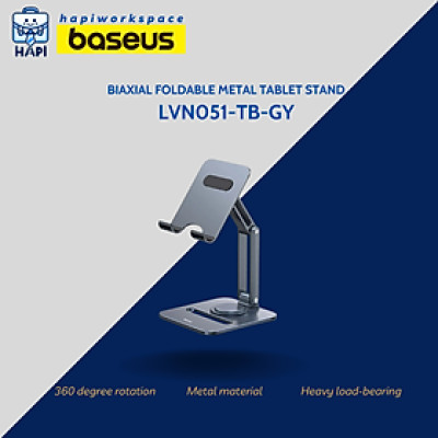 Giá đỡ tablet hàng chính hãng Baseus BS-LVN051-TB-GY chất liệu kim loại, có thể xoay 360 độ, điều chỉnh linh hoạt