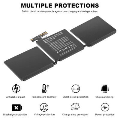 Pin Tương Thích Cho Macbook Pro Retina 15 Inch A1708 2016 – 2017 TEEEMO PC Hàng Nhập Khẩu New Seal