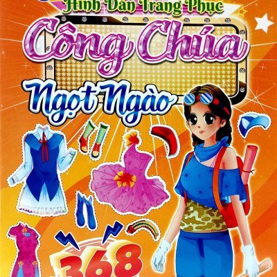 368 Bóc Dán Sticker - Hình Dán Trang Phục Công Chúa - Quyển 10 - Ngọt Ngào