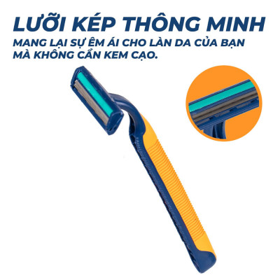 Dao Cạo Râu 2 Lưỡi Dành Cho Nam Kai Razor