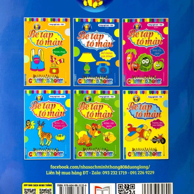 Bé Tập Tô Màu - Song Ngữ Anh-Việt - Đồ Dùng Gia Đình