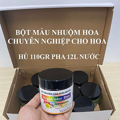 1 Thùng Bột Màu Hoa Tươi "chuyên nghiệp" nhuộm đổi màu hoa cắt cành ( Gồm 8 màu x 1 hủ 110gr)