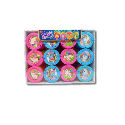 RAINBOW SPRING - B1219-T11X Lò xo cầu vồng hình Ngựa Pony có đèn phát sáng (KT 7x7x6.5cm)