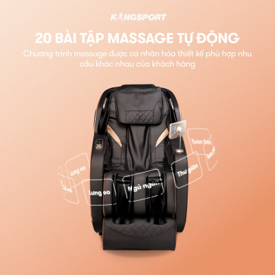 CHỈ GIAO MIỀN NAM | Ghế massage KINGSPORT G88 cao cấp con lăn 3D, hệ thống nhào ở bắp chân và con lăn bàn chân hiện đại