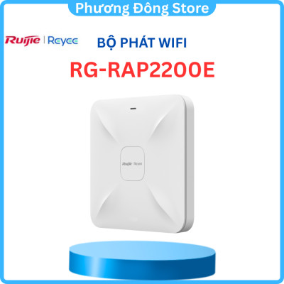 Bộ phát Wifi ốp trần hoặc gắn tường RUIJIE REYEE RG-RAP2200(F)-RG-RAP2200E-RG-RAP2260(G), hỗ trợ 2 băng tầng - Hàng chính hãng