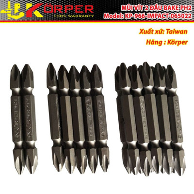 MŨI VÍT 2 ĐẦU BAKE PH2 KORPER KP-966-IMPACT-06522