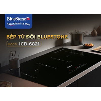 Bếp âm từ đôi BlueStone ICB-6821 (4000W) - Hàng chính hãng