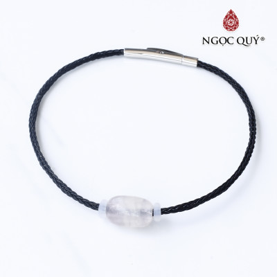 Vòng dây thép đá thạch anh hồng mệnh hỏa, thổ - Ngọc Quý Gemstones