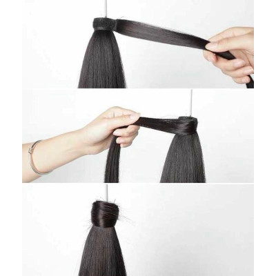 tóc giả cột quấn light ️ freeship 50k ️ tóc cột quấn light tóc giả