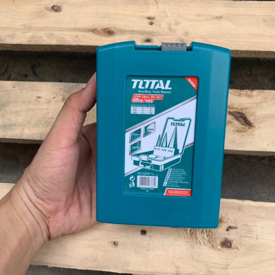 BỘ MŨI KHOAN CHÓP NÓN (BẬC THANG) 3 CHI TIẾT 4-32MM TOTAL TACSD2031