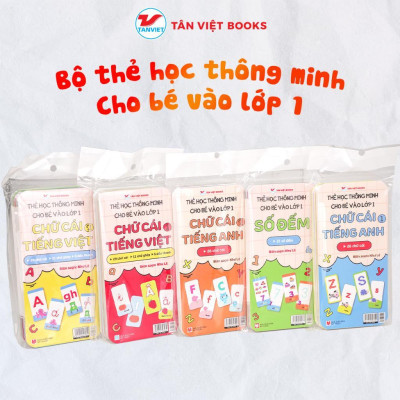 Sách - Bộ Thẻ Học Thông Minh Cho Bé Vào Lớp 1 - Tân Việt Books
