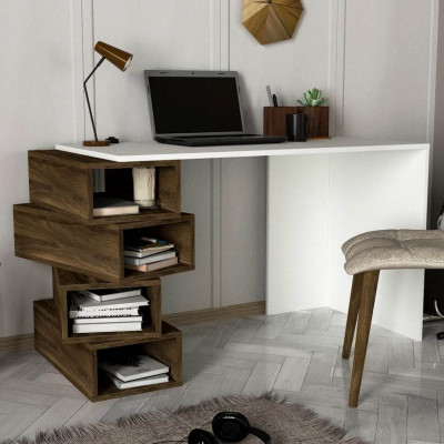 Bàn vi tính gỗ thiết kế tiện lợi SMLIFE Devimon