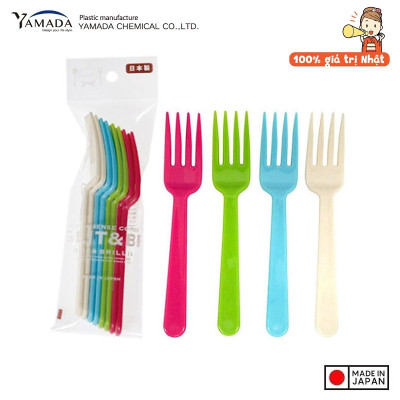 Set 08 nĩa nhựa G&B Yamada Brillia 142mm - Hàng nội địa Nhật Bản nhập khẩu chính hãng