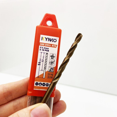 MŨI KHOAN INOX KYNKO đường kính phi Ø 5.0mm M2- 050 (VỈ 10 CHIẾC)