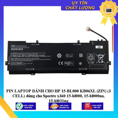 PIN dùng cho  LAPTOP HP 15-BL000 KB06XL dùng cho Spectre x360 15-bl000, 15-bl000na, 15-bl031ng - Hàng Nhập Khẩu New Seal