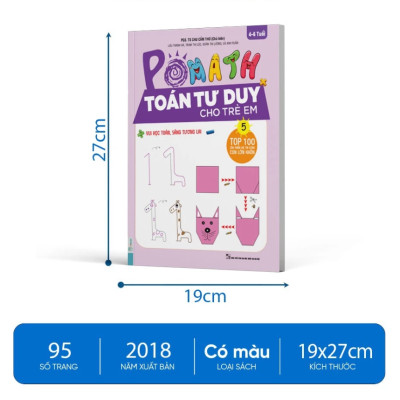 Sách - Combo Pomath Toán Tư Duy Cho Trẻ Em (Tập 1 - 6) Theo Chương Trình Mới Nhất