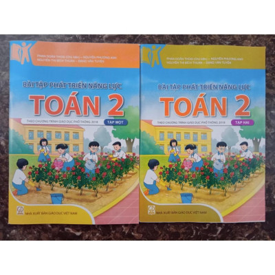 Sách - Combo Bài tập phát triển năng lực môn Toán lớp 2 (2 tập) - Theo chương trình giáo dục phổ thông 2018