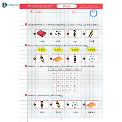 Sách - Phiếu Bài Tập Cuối Tuần Môn Tiếng Anh Lớp 1 (Theo Chương Trình Tiểu Học Mới)