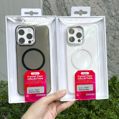 Ốp lưng dành cho iPhone 16 Pro Max, iPhone 16 Pro hiệu X-Level Misty Shade hỗ trợ sạc không dây, lưng kính trong màu mỏng, không ố bay màu cao cấp - Hàng chính hãng.