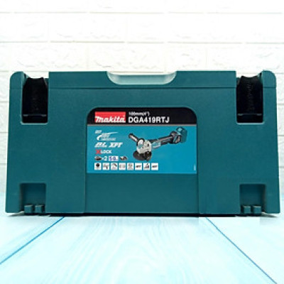 MÁY MÀI GÓC DÙNG PIN (100MM/CÔNG TẮC BÓP/X-LOCK/BL)(18V) (1 ĐẾ SẠC , 02 PIN 18V 5.0AH) MAKITA DGA419RTJ- HÀNG CHÍNH HÃNG