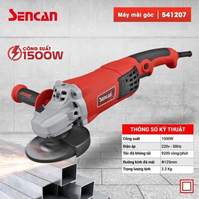 MÁY MÀI GÓC 125MM 1500W 541207 SENCAN - HÀNG CHÍNH HÃNG