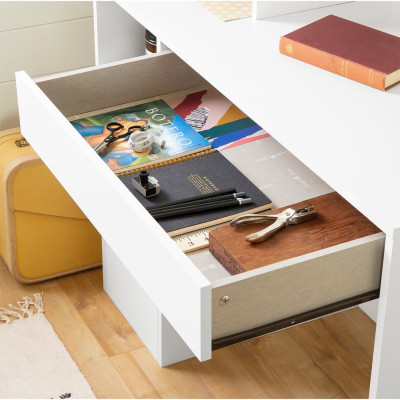 Bàn làm việc liền giá kết cấu chắc chắn SMLIFE Douchin