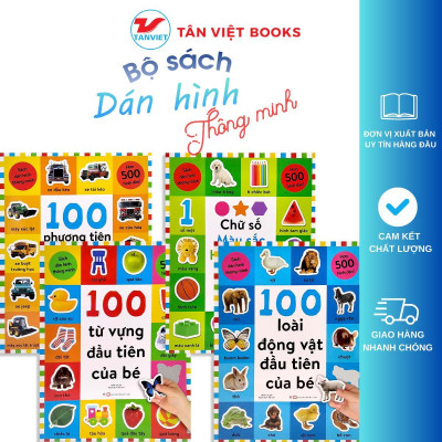 Sách - Dán Hình Thông Minh - Combo 4 Cuốn - Tân Việt Books