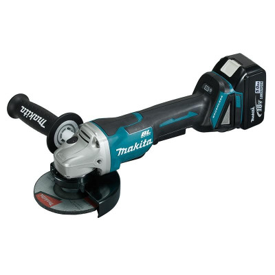 MÁY MÀI GÓC DÙNG PIN (125MM/CÔNG TẮC BÓP/BL)(18V) (1 ĐẾ SẠC , 02 PIN 18V 5.0AH) MAKITA DGA508RTE- HÀNG CHÍNH HÃNG