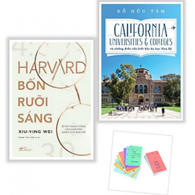 Combo Sách Hay Về Kỹ Năng Sống - Harvard Bốn Rưỡi Sáng + California Universities & Colleges Và Những Điều Cần Biết Khi Du Học Hoa Kỳ - (Tặng Kèm Postcard GreenLife AHA)