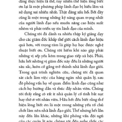 Lãnh Đạo Bằng Lòng Biết Ơn - TRE