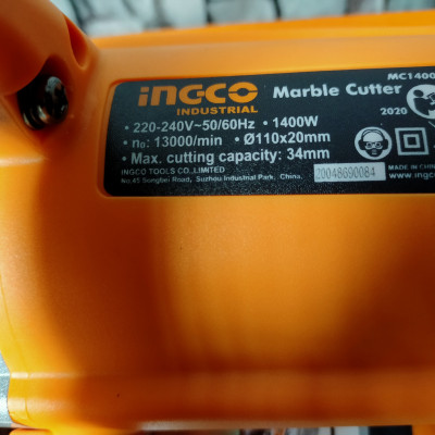 MÁY CẮT ĐÁ/GẠCH 110MM 1400W INGCO MC14008- HÀNG CHÍNH HÃNG