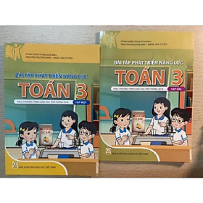 Sách - Bài tập phát triển năng lực Toán 3 ( tập 1 + tập 2)