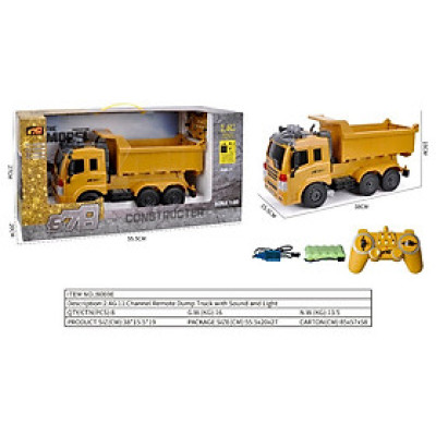 678 - 8069E Đồ chơi mô hình xe ben từ xa 2.4G 11 kênh (KT 55.5x20x27cm)