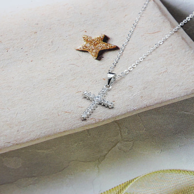 Dây Chuyền Nữ Thánh Giá Thập Giá BẠC HIỂU MINH DMD403