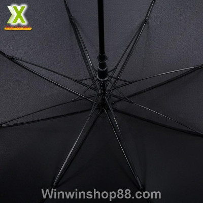 Ô dù che mưa cán cong có nút bấm tự động màu đen - Winz.vn