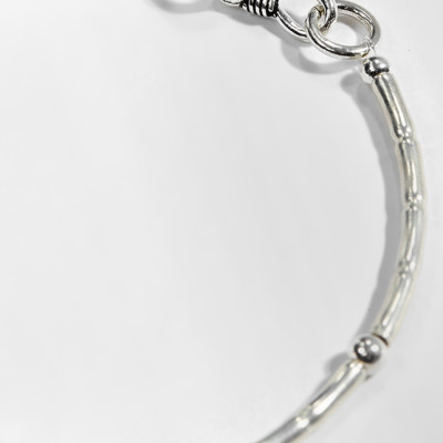 Vòng Tay Bạc 1 Hạt Đá Thạch Anh Hồng Phối Charm Bàn Tay Hamsa Bạc Ngọc Quý Gemstones