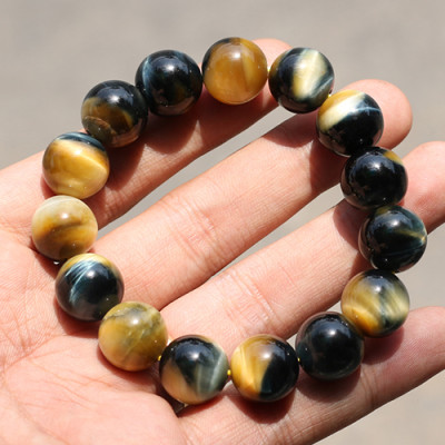 Vòng Thạch Anh Mắt Ưng 14mm Ngọc Quý Gemstones