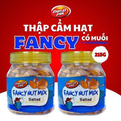 [Quà tết] Hộp 5 Hũ Hạt Thập Cẩm Hạt & Trái Cây, Hạt Dẻ Cười , Điều không muối, TC Premium mix, Nho đỏ Dan-D Pak