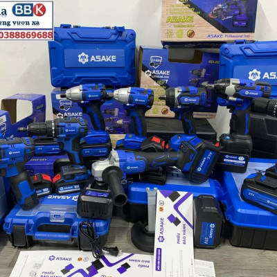 Máy Siết Bulong ASAKE 21V Lực Siết 380NM - Động Cơ Không Chổi Than Siêu Mạnh Mẽ, 100% Dây Đồng - Bảo Hành 12 Tháng