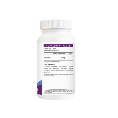 VIÊN UỐNG CẢI THIỆN CHẤT LƯỢNG GIẤC NGỦ LAC MELATONIN 5MG (60 VIÊN)