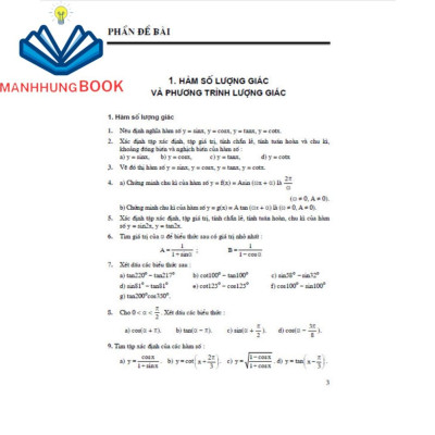 SÁCH - 500 bài toán chọn lọc 11 (dùng chun g cho các bộ sgk hiện hành)
