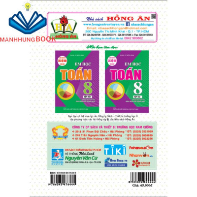 SÁCH - Bài tập em học toán 8 - tập 2 (biên soạn theo chương trình gdpt mới)