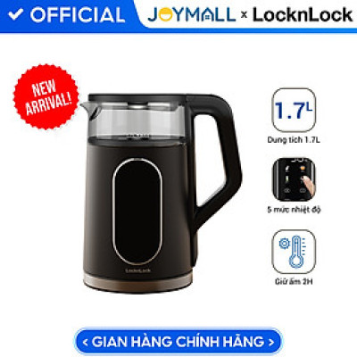 Ấm Đun Siêu Tốc LocknLock EJK286BLK 1.7L, Hàng Chính Hãng, 5 Chế Độ Nhiệt, Giữ Ấm 2 Giờ - JoyMall
