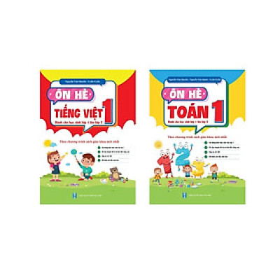 ` Sách - Combo Ôn Hè Toán + tiếng việt 1 ( Dành Cho Học Sinh Lớp 1 Lên Lớp 2 ) Theo Chương Trình Sách Giáo Khoa Mới Nhất