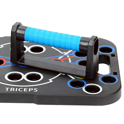 Dụng cụ hít đất RH006I tập thể thao tại nhà kèm bàng chỉ dẫn theo màu sắc tập trung các nhóm cơ chính