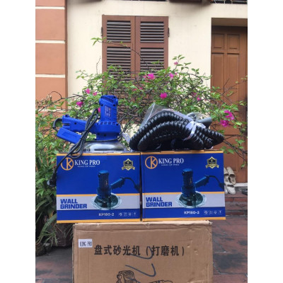 Máy Đánh Bóng Tường Làm Sơn Bả KING PRO 180-2 Công Suất 720W- Đầy đủ phụ kiên đi kèm.