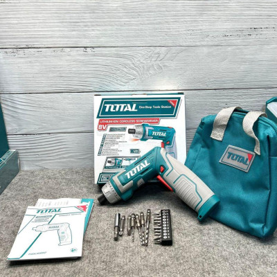 MÁY SIẾT VÍT DÙNG PIN 8V TOTAL TSDLI0802 - HÀNG CHÍNH HÃNG